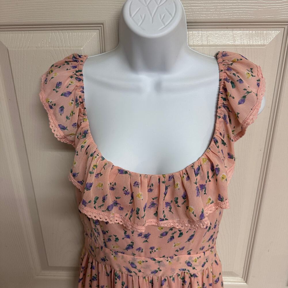 EUC Free the Roses Noa Floral Maxi Dress Romantic Cottagecore Size M - Picture 7 of 10